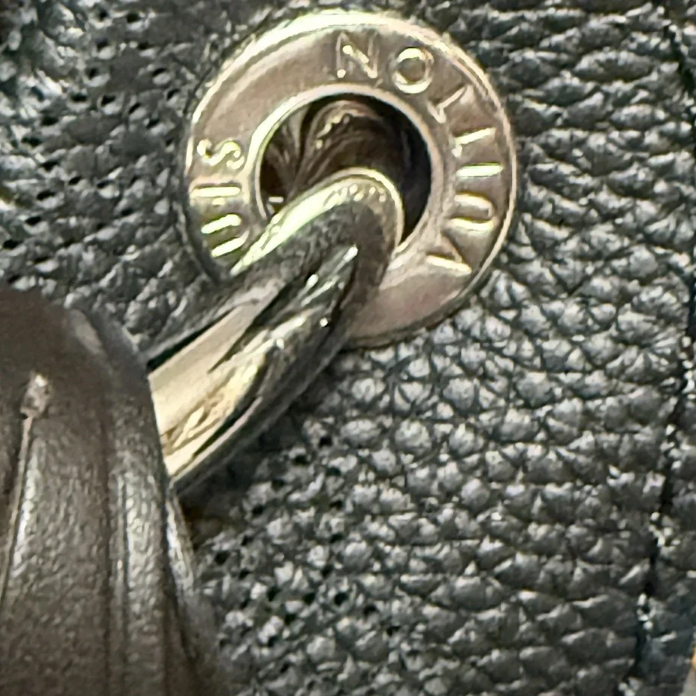 LOUIS VUITTON Carmel Mahina Black Leather Hobo Bag Perforated Logo New &Unused